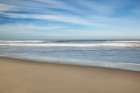 USA, California, Central Coast, Lompoc. Surf Beach abstract Art Print